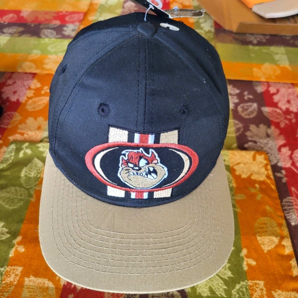 Taz Tasmanian Devil Snap Back Hat Cap Black Looney Tunes Classic Collection 1998